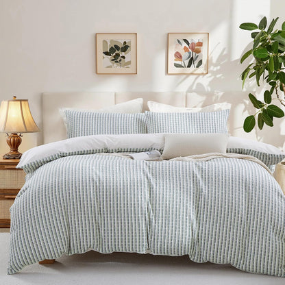 Waffle Weave Duvet Cover