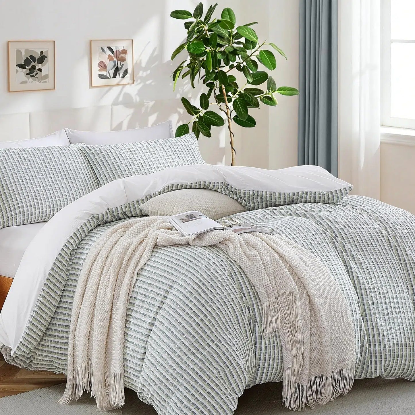Waffle Weave Duvet Cover