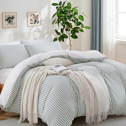 Waffle Weave Duvet Cover