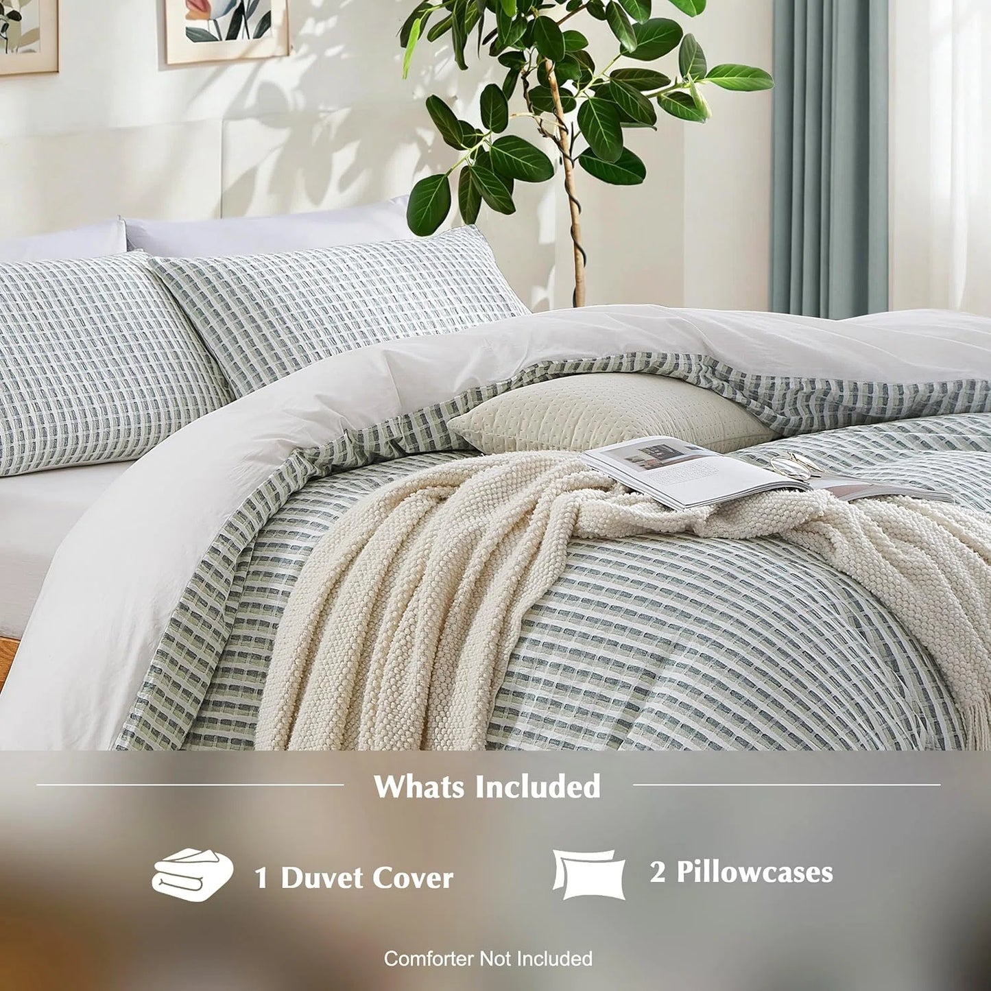 Waffle Weave Duvet Cover
